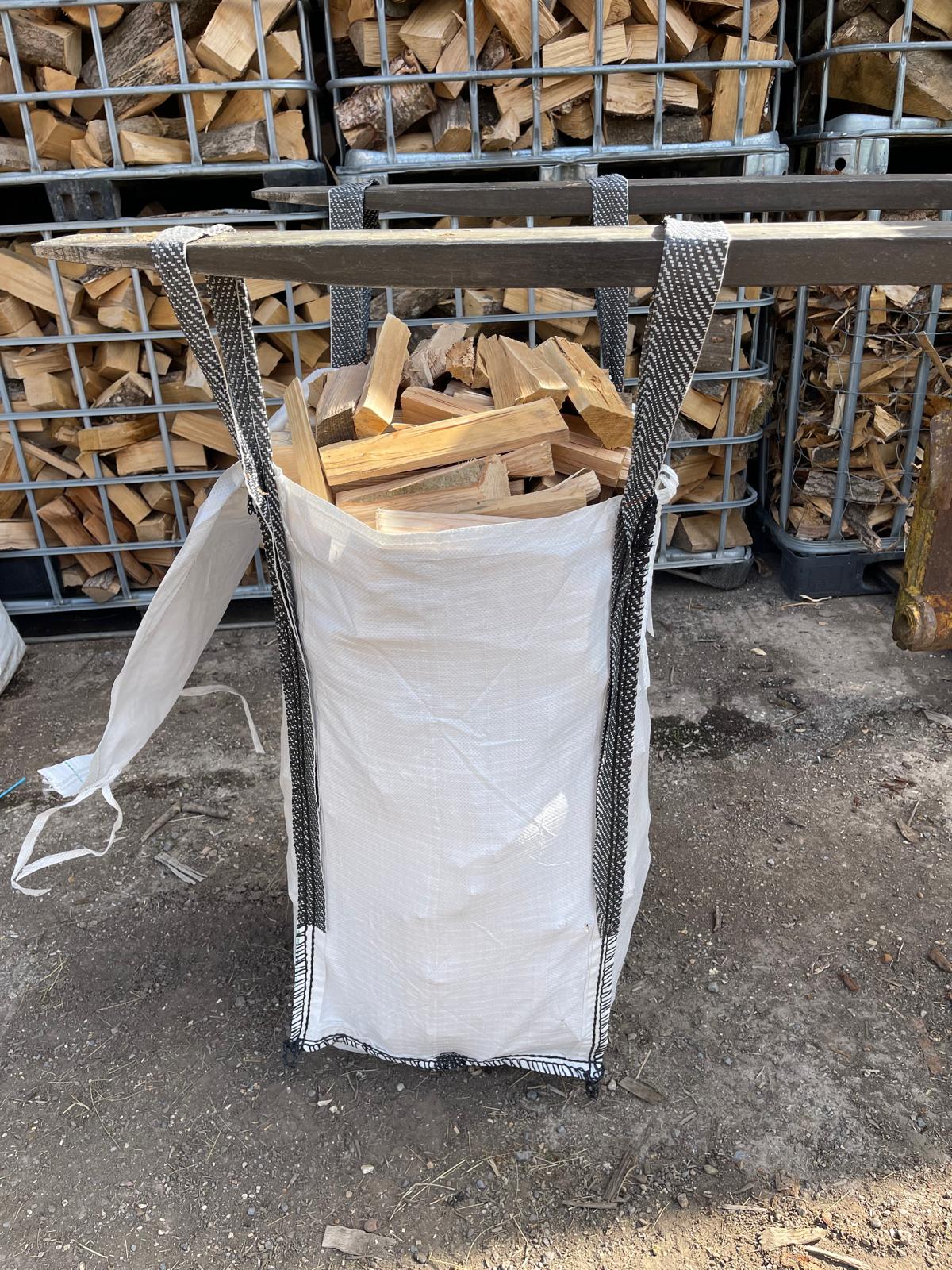 Barrow bag of wood